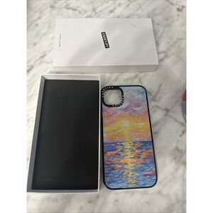 CASETiFY Impact Case for iPhone 15 Plus 4X Military Frosted Sunset - Clear Black